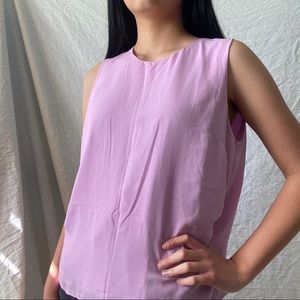 Banana Republic Lilac Button-up Blouse